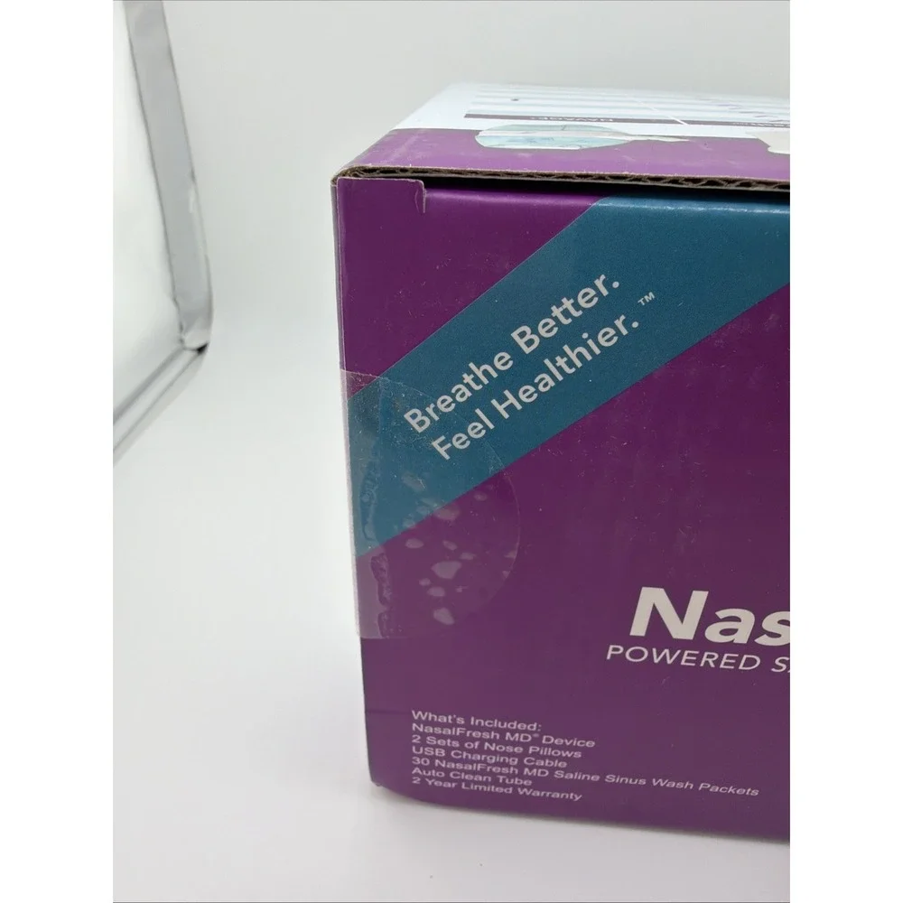 NASALFRESH‎ MD Dual Powered Nasal Sinus Irrigation System Rinse Wash 30 Packet